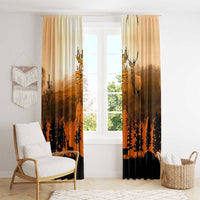 Father And Son Deer Hunting Window Curtain Best Buckin Daddy Ever - Wonder Print Shop