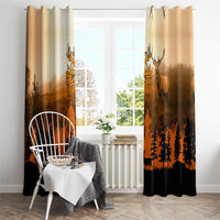 Father And Son Deer Hunting Window Curtain Best Buckin Daddy Ever - Wonder Print Shop