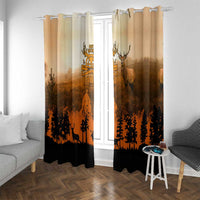 Father And Son Deer Hunting Window Curtain Best Buckin Daddy Ever - Wonder Print Shop
