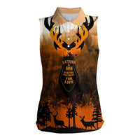 Father And Son Deer Hunting Women Sleeveless Polo Shirt Best Buckin Daddy Ever - Wonder Print Shop