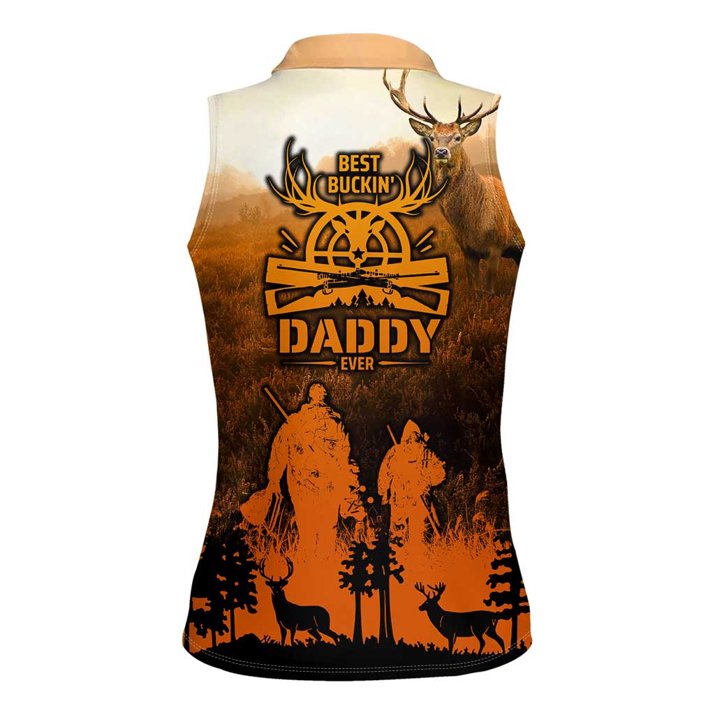 Father And Son Deer Hunting Women Sleeveless Polo Shirt Best Buckin Daddy Ever - Wonder Print Shop