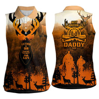 Father And Son Deer Hunting Women Sleeveless Polo Shirt Best Buckin Daddy Ever - Wonder Print Shop