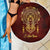 Personalized Anubis Beach Blanket Ancient Egyptian Pattern In Red - Wonder Print Shop