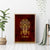 Personalized Anubis Canvas Wall Art Ancient Egyptian Pattern In Red - Wonder Print Shop