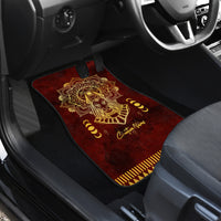 Personalized Anubis Car Mats Ancient Egyptian Pattern In Red - Wonder Print Shop
