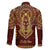 Personalized Anubis Family Matching Long Sleeve Bodycon Dress and Hawaiian Shirt Ancient Egyptian Pattern In Red - Wonder Print Shop