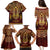 Personalized Anubis Family Matching Puletasi and Hawaiian Shirt Ancient Egyptian Pattern In Red