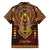 Personalized Anubis Family Matching Short Sleeve Bodycon Dress and Hawaiian Shirt Ancient Egyptian Pattern In Red