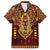 Personalized Anubis Family Matching Summer Maxi Dress and Hawaiian Shirt Ancient Egyptian Pattern In Red - Wonder Print Shop