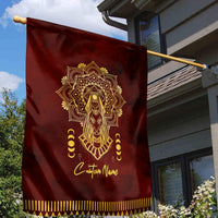 Personalized Anubis Garden Flag Ancient Egyptian Pattern In Red - Wonder Print Shop