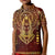 Personalized Anubis Kid Polo Shirt Ancient Egyptian Pattern In Red
