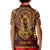 Personalized Anubis Kid Polo Shirt Ancient Egyptian Pattern In Red - Wonder Print Shop