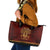 Personalized Anubis Leather Tote Bag Ancient Egyptian Pattern In Red - Wonder Print Shop