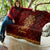 Personalized Anubis Quilt Ancient Egyptian Pattern In Red - Wonder Print Shop