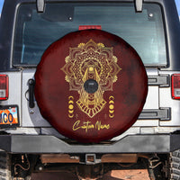 Personalized Anubis Spare Tire Cover Ancient Egyptian Pattern In Red - Wonder Print Shop