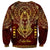 Personalized Anubis Sweatshirt Ancient Egyptian Pattern In Red - Wonder Print Shop