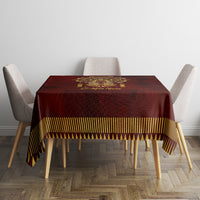 Personalized Anubis Tablecloth Ancient Egyptian Pattern In Red - Wonder Print Shop