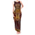 Personalized Anubis Tank Maxi Dress Ancient Egyptian Pattern In Red - Wonder Print Shop