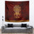 Personalized Anubis Tapestry Ancient Egyptian Pattern In Red - Wonder Print Shop