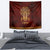 Personalized Anubis Tapestry Ancient Egyptian Pattern In Red - Wonder Print Shop