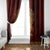 Personalized Anubis Window Curtain Ancient Egyptian Pattern In Red - Wonder Print Shop