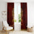 Personalized Anubis Window Curtain Ancient Egyptian Pattern In Red - Wonder Print Shop