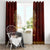 Personalized Anubis Window Curtain Ancient Egyptian Pattern In Red - Wonder Print Shop