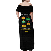 Never Apologize For Your Pride Off Shoulder Maxi Dress African Black History - Wonder Print Shop
