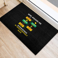 Never Apologize For Your Pride Rubber Doormat African Black History - Wonder Print Shop