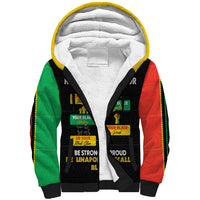 Never Apologize For Your Pride Sherpa Hoodie African Black History - Wonder Print Shop