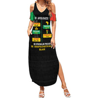 Never Apologize For Your Pride Summer Maxi Dress African Black History - Wonder Print Shop