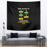Never Apologize For Your Pride Tapestry African Black History - Wonder Print Shop
