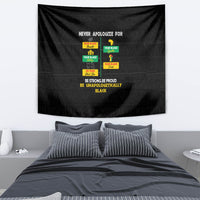 Never Apologize For Your Pride Tapestry African Black History - Wonder Print Shop