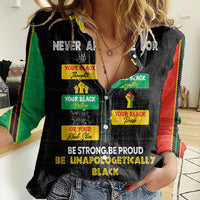 Never Apologize For Your Pride Women Casual Shirt African Black History - Wonder Print Shop