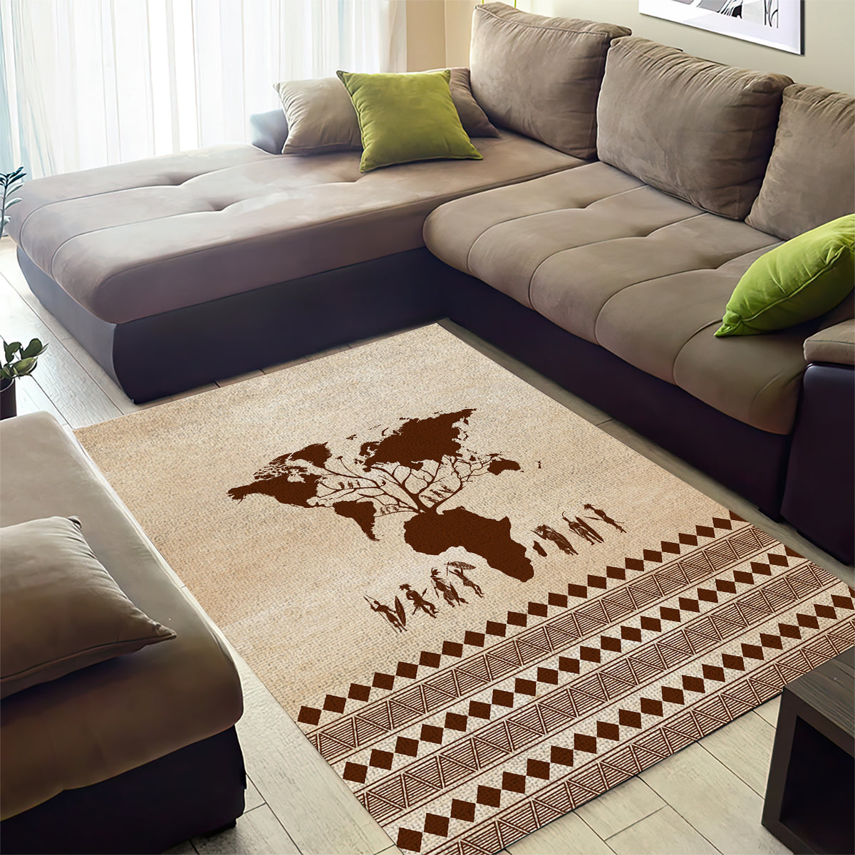 Root Africa Area Rug African Map - Wonder Print Shop