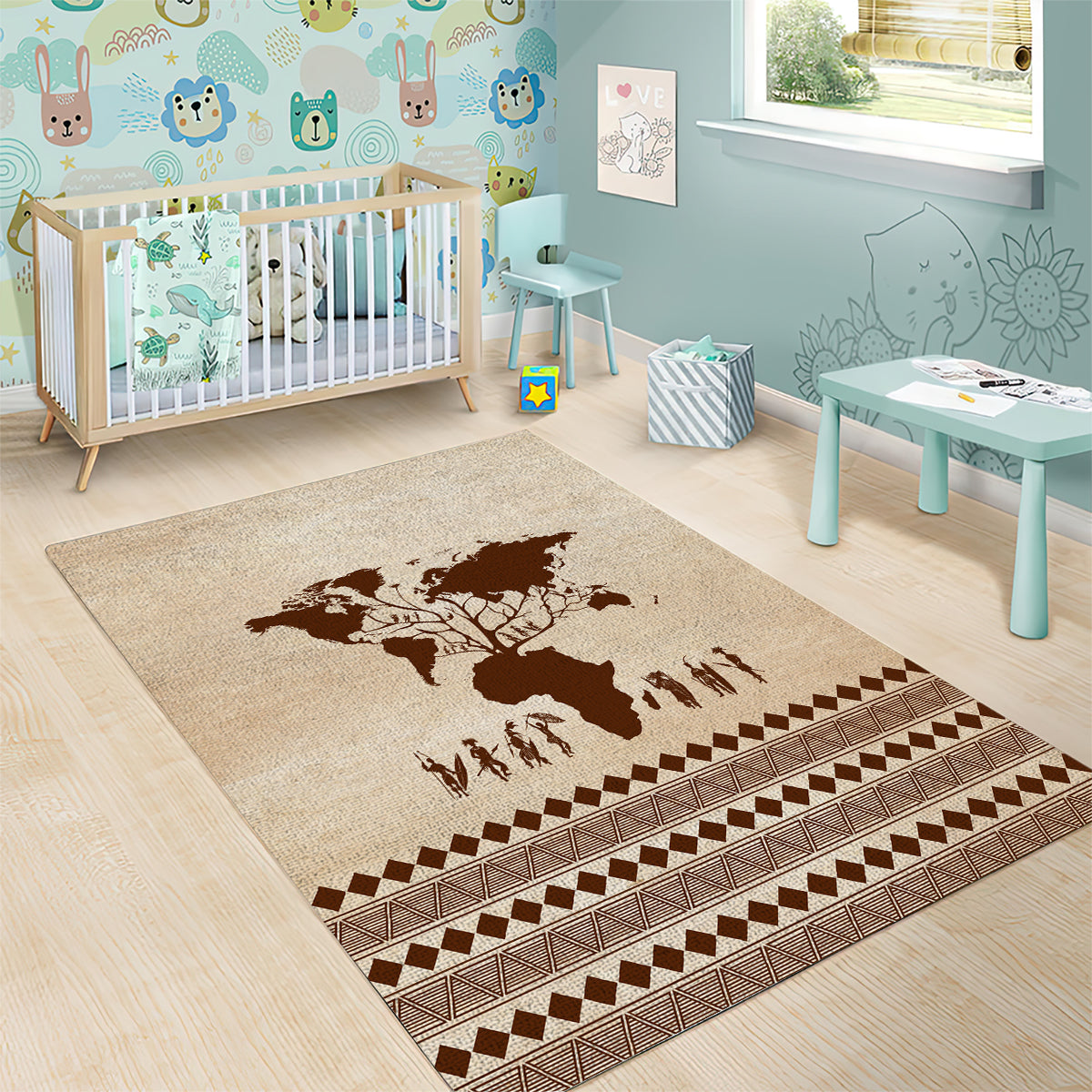 Root Africa Area Rug African Map - Wonder Print Shop