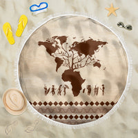 Root Africa Beach Blanket African Map - Wonder Print Shop
