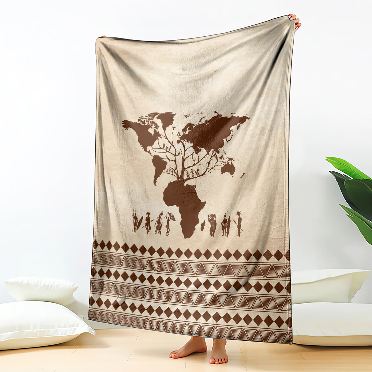 Root Africa Blanket African Map