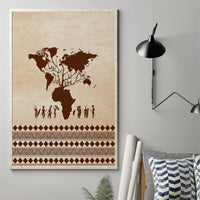 Root Africa Canvas Wall Art African Map - Wonder Print Shop