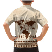 Root Africa Family Matching Mermaid Dress and Hawaiian Shirt African Map - Wonder Print Shop