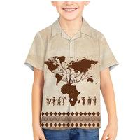 Root Africa Family Matching Mermaid Dress and Hawaiian Shirt African Map - Wonder Print Shop