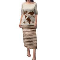 Root Africa Family Matching Puletasi and Hawaiian Shirt African Map - Wonder Print Shop