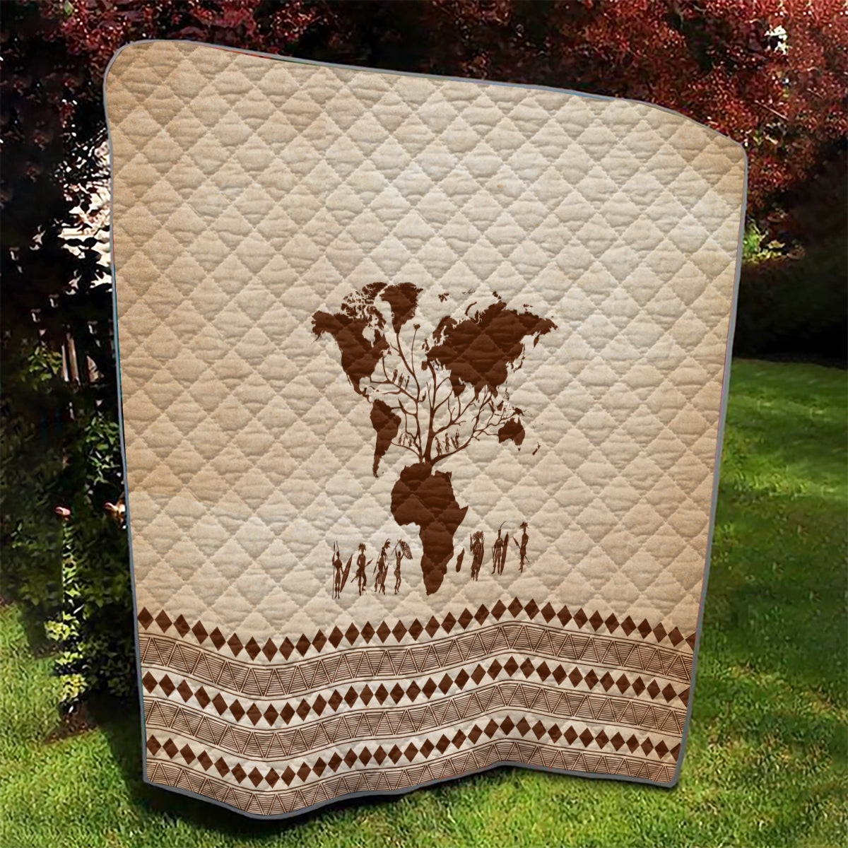 Root Africa Quilt African Map - Wonder Print Shop