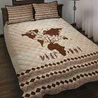 Root Africa Quilt Bed Set African Map - Wonder Print Shop
