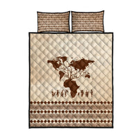 Root Africa Quilt Bed Set African Map - Wonder Print Shop