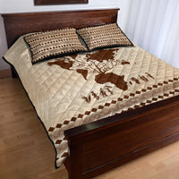 Root Africa Quilt Bed Set African Map - Wonder Print Shop