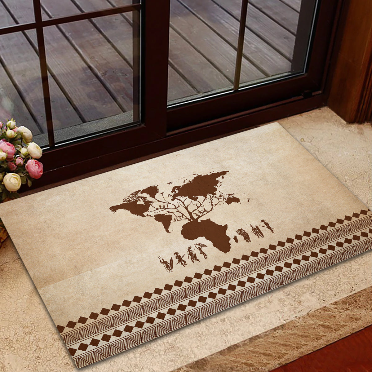 Root Africa Rubber Doormat African Map - Wonder Print Shop