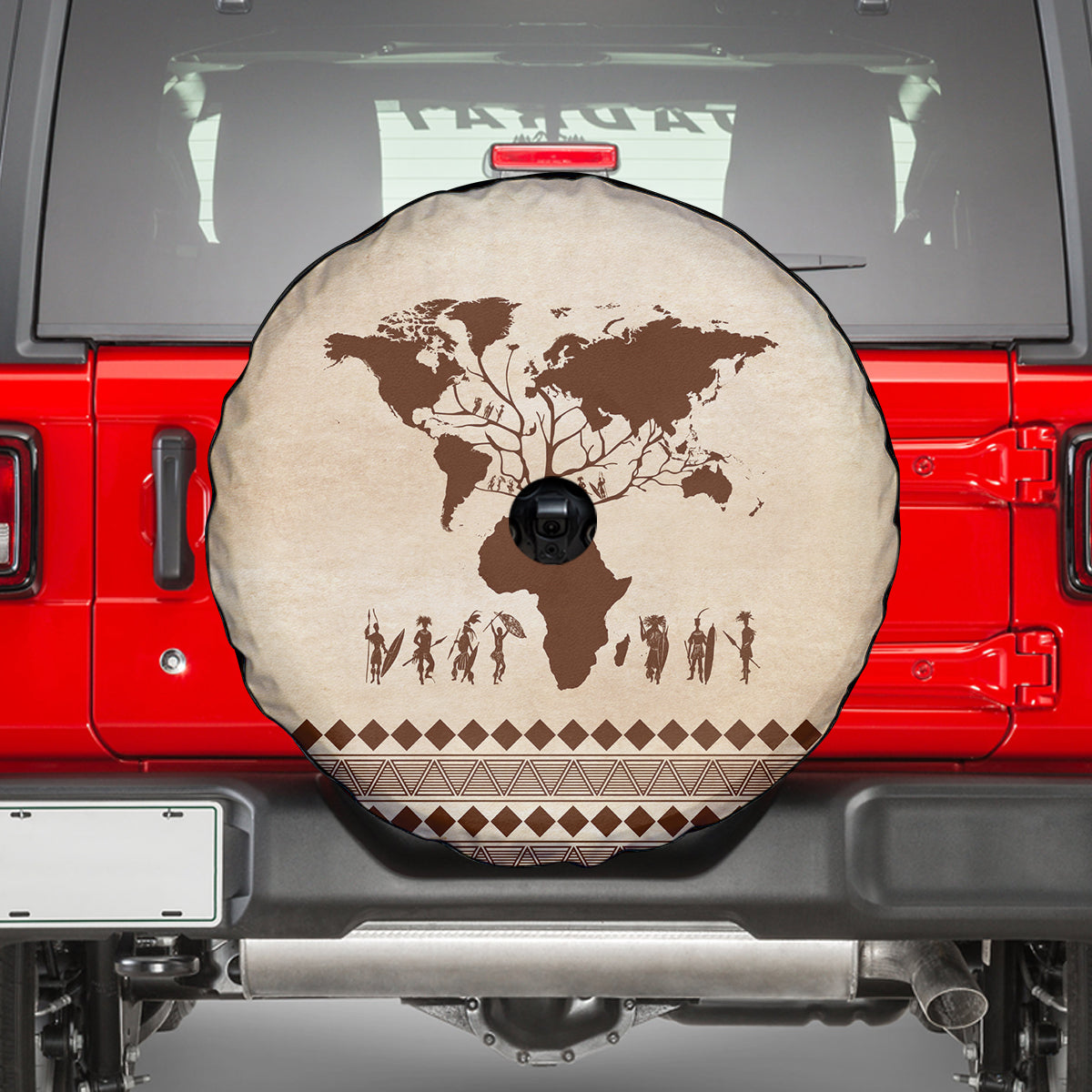 Root Africa Spare Tire Cover African Map - Wonder Print Shop
