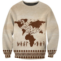 Root Africa Sweatshirt African Map - Wonder Print Shop