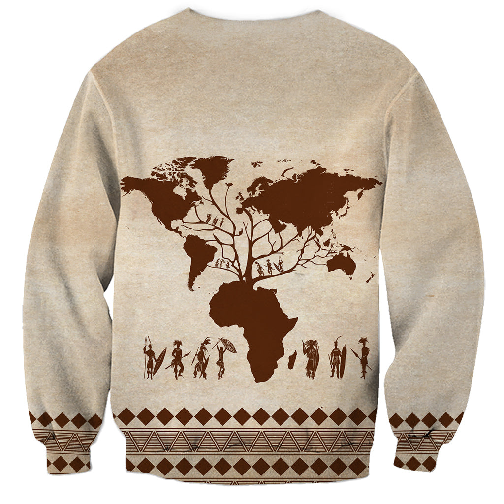 Root Africa Sweatshirt African Map - Wonder Print Shop